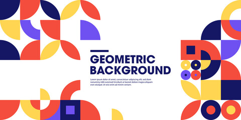 Geometry minimalist artwork poster with simple shape and figure. Abstract vector pattern design in Scandinavian style for web banner, business presentation, branding package, fabric print, wallpaper