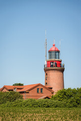 Fototapeta na wymiar Lighthouse of Bastorf at Baltic Sea