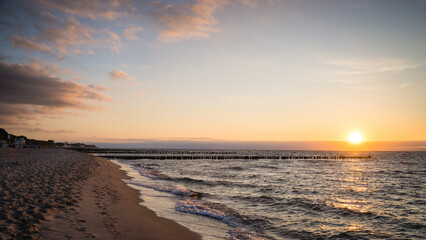 Fototapeta premium Sunset Baltic sea