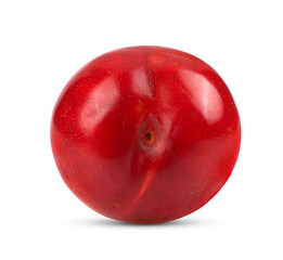 Plum isolated on white