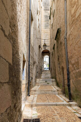 Fototapeta na wymiar Picturesque street in Perigueux Dordogne region in southwestern France