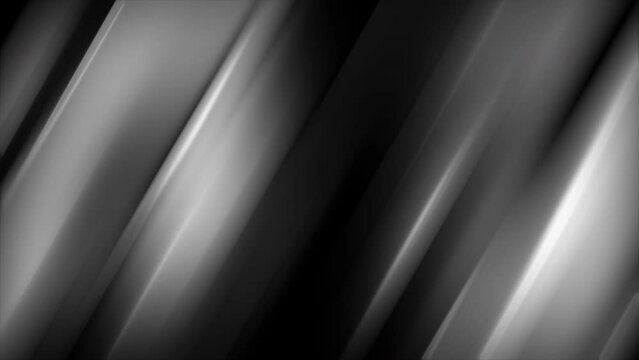 Black and grey metal stripes abstract background. Seamless loop