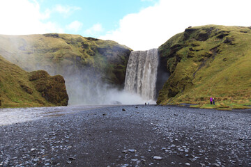 Skógafoss -  one of the biggest waterfalls in Iceland