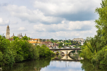 Fototapeta na wymiar Cityscape of Perigueux Dordogne region in southwestern France