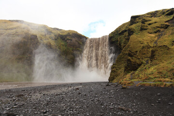 Skógafoss -  one of the biggest waterfalls in Iceland
