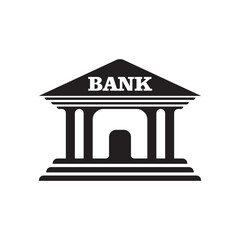 bank icon logo vector design