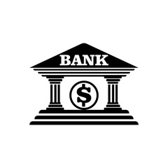 bank icon logo vector design