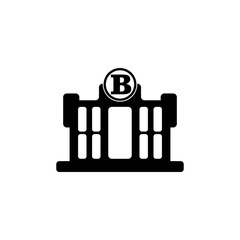 bank icon logo vector design