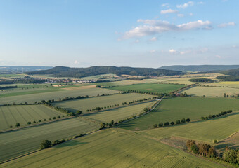 Fototapeta premium Landscape and panorama view of drone