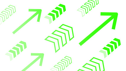 右上に矢印が流れる背景