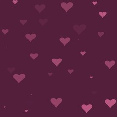 Cute Hearts Background Graphic