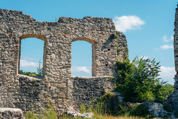 Ruins of ancient old town in Samobor, Croatia