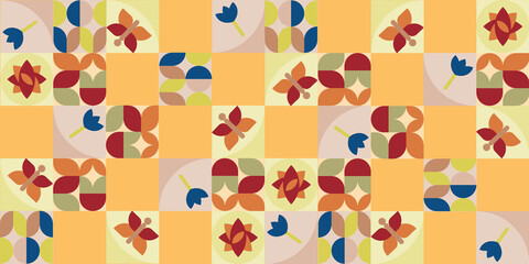 autumn geometric pattern