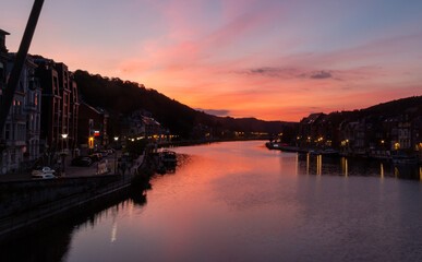 sunset in dinant 2
