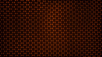 Futuristic hexagon background. Abstract technology background. Technology concept. Big data. 3d rendering.