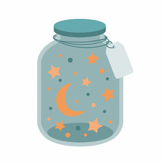 Jar with stars inside