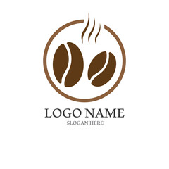 coffee bean icon vector