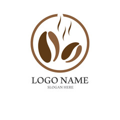 coffee bean icon vector