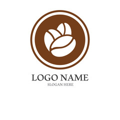 coffee bean icon vector
