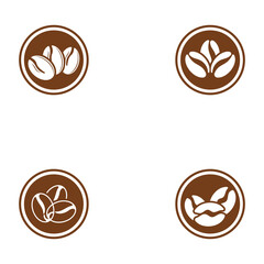 coffee bean icon vector