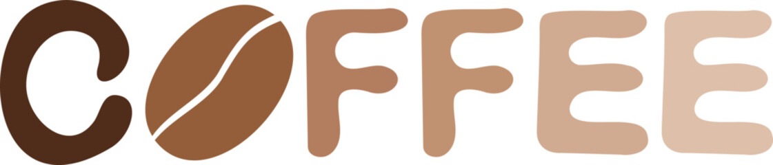 Vector of the coffee typography