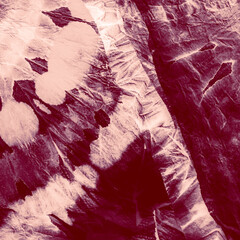 Tie Dye Elements. Retro Wash Fabric. Delicate