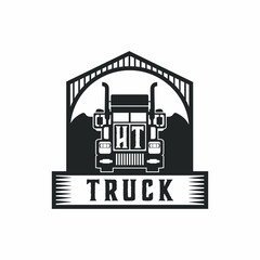 HT Initial Letter Truck Logo Design Simple Stock Vector