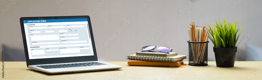 Poster online application form for modish registration on the internet website