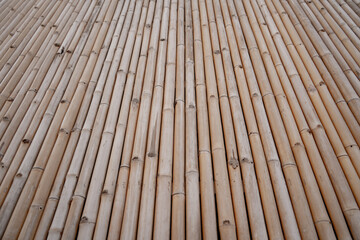 Background and texture of bamboo wall or fence