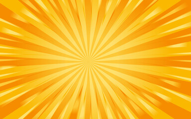 Obraz premium Sun rays Retro vintage style on yellow background, Sunburst Pattern Background. Rays. Summer Banner Vector illustration