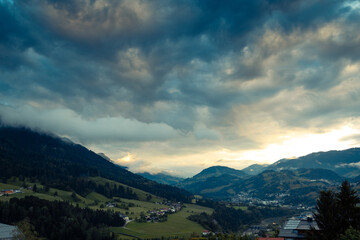Sonnenuntergang überm Pongau