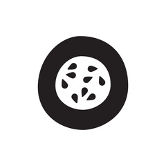 Cucumber, cucumis sativus icon in black flat glyph, filled style isolated on white background