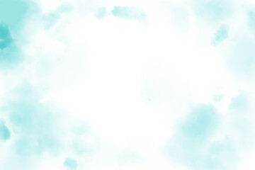 abstract watercolor paint blue background turquoise teal