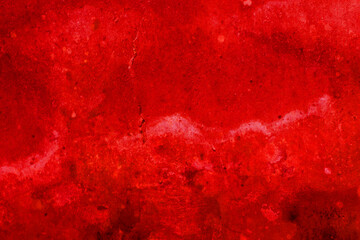Abstract Cracked Cement Wall  Background. Spooky and Creepy Red wall Background. Halloween Concept