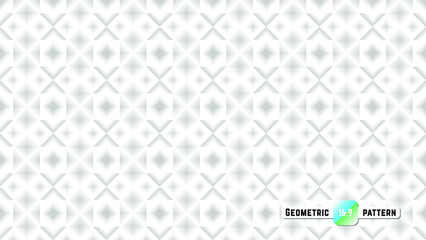 Abstract geometric background for business, web design, print. Vector seamless geometric pattern. Polygons. Modern stylish metallic texture. Repeating geometric tiles from triangles, squares, rhombus