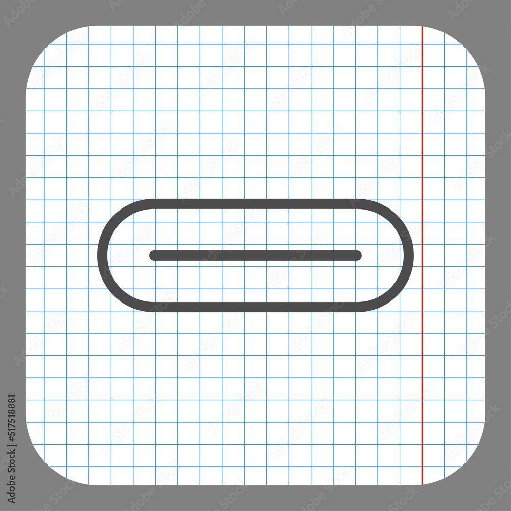 Aufkleber usb-c simple icon vector. flat design. on graph paper. grey background.ai