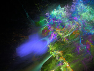 Imaginatory fractal abstract background Image