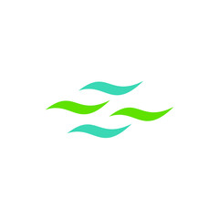 wind or wave and letter z logo concept vector stock illustration