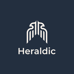 eagle logo design inspiration. eagle line art logo