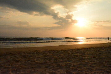 sunset at the beach