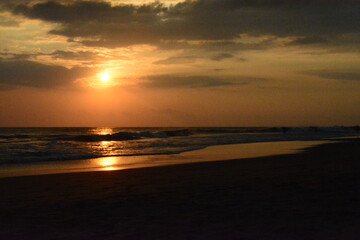 sunset at the beach