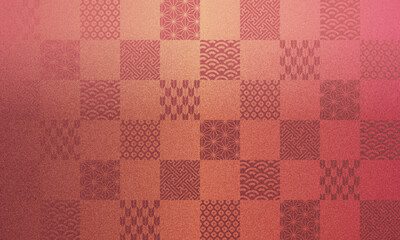 秋・和柄・市松模様・祝・背景・伝統・模様・お歳暮・年賀状	