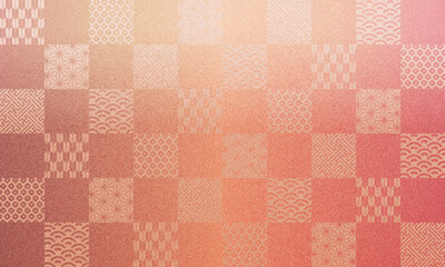 秋・和柄・市松模様・祝・背景・伝統・模様・お歳暮・年賀状	