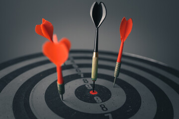 Bullseye is a target of business. Dart is an opportunity and Dartboard is the target and goal. So...