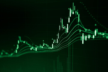 Business graph background: Analysis business accounting on info sheets. Businessman hand working on analyzing investment charts for Gold market, Forex market and Crude oil trading market.