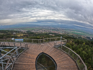 View of the Lookout Tower in Bojnice, Slovakia