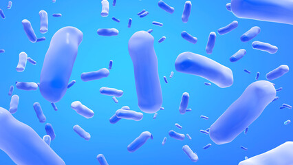 Bacteria cause sickness to humans.,Abstract background of medical bacteria,sick from germs,3d rendering