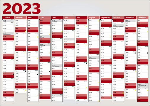 2023 calendar annual planner pocket business year vector