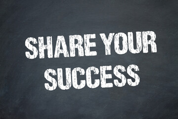 Obraz premium Share your Success