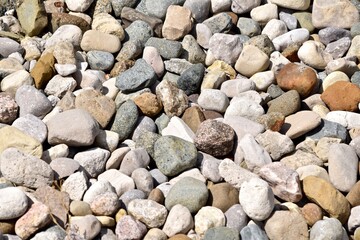 stones on the ground texture or background